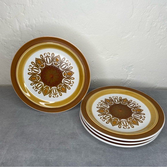Vintage Lytton Casual Ceram Stoneware Japan Side Plates CH9600 Set of 4 - Picture 14 of 14
